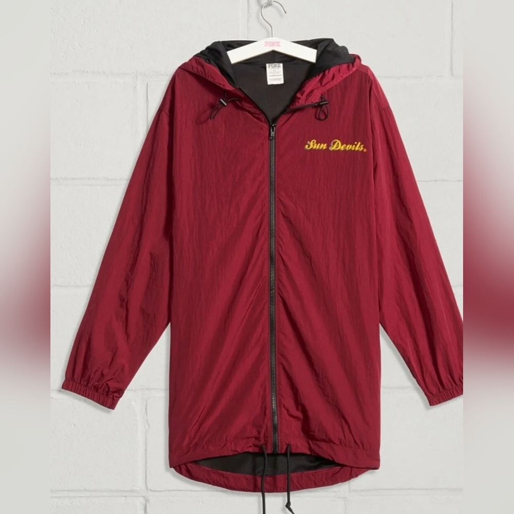 Victoria's Secret PINK Arizona Sun Devils  ANORAK  Windbreaker JACKET  XS/S